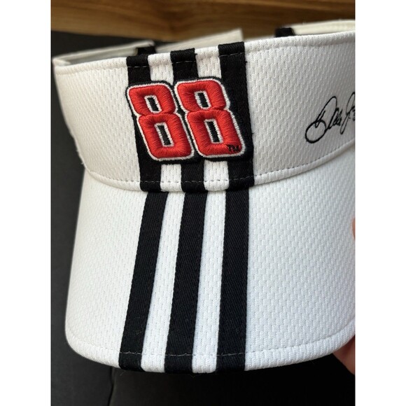 VTG Y2K Adidas Dale Earnhardt Jr. NASCAR #88 Visor NWT Men's One Size Qualifier - Picture 3 of 10